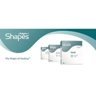 PolyMem Shapes Ferris Manufacturing 8023-PolyMem Shapes Adhesive with Border Foam Dressing, 2 x 3 in Oval, Adhesive (CS/100)