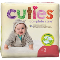 Cuties Complete Care First Quality CDB003-Cuties Complete Care Diapers, Size 3, Baby Diapers (PK)
