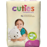 Cuties Complete Care First Quality CDB006-Cuties Complete Care Diapers, Size 6, Baby Diapers (CS)