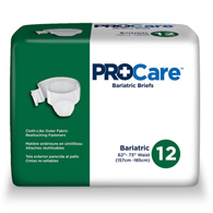 ProCare First Quality CRB-017-ProCare Unisex Adult Incontinence Brief, Heavy Absorbency, White, 2-XL, Adult Briefs & (BG/12)