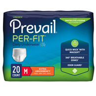 Prevail Per-Fit First Quality PF-512-Prevail Per-Fit Extra Absorbent Underwear, Medium, Underwear (BG/20)