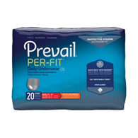 Prevail Per-Fit Men First Quality PFM-512-Prevail Per-Fit Men Adult Moderate Absorbent Underwear, Medium, White (BG/20)
