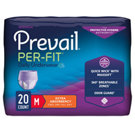 Prevail Per-Fit Women First Quality PFW-512-Prevail Per-Fit Women Extra Absorbent Underwear, Medium, Underwear (BG/20)