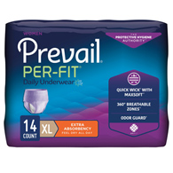 Prevail Per-Fit Women First Quality PFW-514-Prevail Per-Fit Women Extra Absorbent Underwear, Extra Large, Underwear (BG/14)