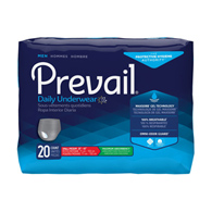 Prevail Men's Daily Underwear First Quality PUM-512/1-Prevail Men's Daily Maximum Absorbent Underwear, Small/Medium (CS/80)