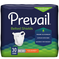Prevail Belted Shields First Quality PV-324-Prevail Belted Shields Extra Incontinence Belted Undergarment, One Size (BG/30)