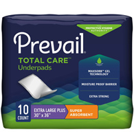 Prevail Total Care First Quality PV-410-Prevail Total Care Super Absorbent Polymer Underpad, 30 x 36 in, Underpads (CS/40)