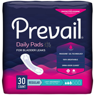 Prevail PV-930/2 Daily Pads Light Absorbency Bladder Control Pad, 9-1/4 in (CS/90)