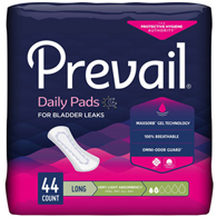 Prevail Daily Pads First Quality PV-944/2-Prevail Daily Bladder Control Pad, Very Light, Long Length, Pads & Liners (CS/176)