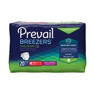 Prevail Breezers First Quality PVB-012/3-Prevail Breezers Adult Briefs Ultimate Absorbency, Medium, Adult Briefs & (PK/20)