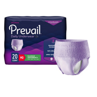 Prevail For Women Daily Underwear First Quality PWC-512/1-Prevail for Women Daily Maximum Absorbent Underwear, Medium (CS/80)