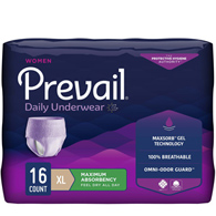 Prevail For Women Daily Underwear First Quality PWC-514/1-Prevail Daily Absorbent Underwear, XL, Lavender (BG/16)