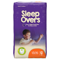Cuties Sleep Overs First Quality SLP05302-Cuties Sleep Overs Absorbent Underwear, Large/Extra Large, Youth Briefs & (PK/1)