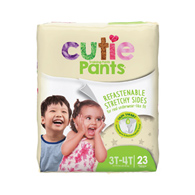 Cutie Pants First Quality WP8001/1-Cutie Pants, Unisex Toddler, Disposable, Heavy Absorbency, Daytime/Overnight, 32 to (CS/92)