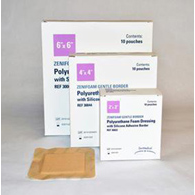 Zenifoam Gentle Border Focus Health Group 30044-Foam Dressing Zenifoam Gentle Border 4 x 4 in With Border Waterproof (BX/10)