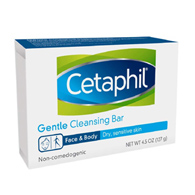 Cetaphil Gentle Cleansing Galderma Laboratories 30299392361-Soap Cetaphil Gentle Cleansing Bar 4.5 oz Box Gentle (EA/1)