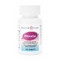 HealthStar Geri-Care 575-01-HST-Health*Star Prenatal Vitamin Supplement, Miscellaneous Vitamins & Minerals (CS/12)