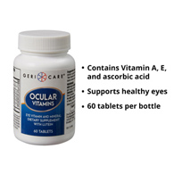 Geri-Care Geri-Care 631-06-GCP-Geri-Care Eye Vitamin & Mineral Supplement with Lutein, Miscellaneous Vitamins & (CS/12)
