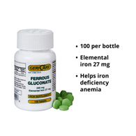 Geri-Care Geri-Care 724-01-GCP-Geri-Care Iron Mineral Supplement, Iron Supplements (CS)