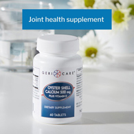Geri-Care Geri-Care 742-06-GCP-Geri-Care Oyster Shell Calcium with Vitamin D-3 Joint Health Supplement, Calcium (CS/12)