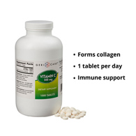 Geri-Care Geri-Care 841-10-GCP-Geri-Care Ascorbic Acid Vitamin C Supplement, Vitamin C Supplements (BT/1000)