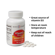 Geri-Care Geri-Care 874-01-GCP-Geri-Care Vitamin D-3 Supplement, Vitamin D Supplements (CS)