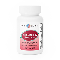 Geri-Care Geri-Care 896-01-GCP-Geri-Care Vitamin B-12 Supplement, Vitamin B Supplements (BT)