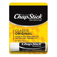 Chapstick Glaxo Consumer Products 00573070112-ChapStick Skin Protectant Classic Original, Lip Balm (CT/12)