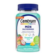 Centrum Men Glaxo Consumer Products 30573128635-Centrum Men MultiGummies Assorted Natural Fruit Flavors (BT/100)