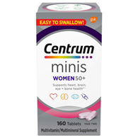Centrum Women 50+ Glaxo Consumer Products 30573478199-Centrum Minis Women 50+ Multivitamin/Multimineral Supplement (BT/160)