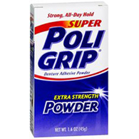 Super Poligrip Glaxo Consumer Products 31015807801-Super Poligrip Denture Adhesive, Adhesives