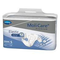 MoliCare Premium Elastic 6D Hartmann 165271-MoliCare Premium Elastic Incontinence Brief, 6D, Small, Adult Briefs & (BG/30)