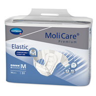 MoliCare Premium Elastic 6D Hartmann 165272-MoliCare Premium Elastic Incontinence Brief, 6D, Medium, Adult Briefs & (BG/30)