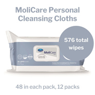 MoliCare Skin Hartmann 225600-MoliCare Scented Skin Washcloths, Soft Pack, Personal Wipes (CS)