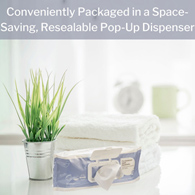 MoliCare Skin Hartmann 225600-MoliCare Scented Skin Washcloths, Soft Pack, Personal Wipes (CS)