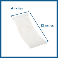 Dignity Super-Duty Hartmann 26955-Dignity Incontinence Liner 4" x 12", Moderate Absorbency, Polymer Core, One Size (BG/25)
