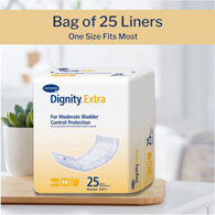 Dignity Extra Hartmann 30071-Dignity Extra For Moderate Incontinence Liner, 12 in Length, Pads & Liners (BG/25)