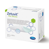 Zetuvit Plus Silicone Non-Bordered Hartmann 413115-Zetuvit Plus Silicone Super Absorbent Dressing, 5 x 5 in (BX/10)
