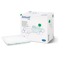 Zetuvit Plus Hartmann 413715-Zetuvit Plus Sterile Superabsorbent Dressing, 8 x 16 in, Cellulose (BX/10)