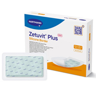 Zetuvit Plus Silicone Border Hartmann 413904-Zetuvit Plus Silicone Border Super Absorbent Dressing, 6 x 10 in, Super (BX/10)