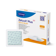 Zetuvit Plus Silicone Border Hartmann 413905-Zetuvit Plus Silicone Border Super Absorbent Dressing, 8 x 8 in, Super (EA/1)