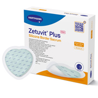 Zetuvit Plus Silicone Border Hartmann 413907-Zetuvit Plus Silicone Border Super Absorbent Dressing, 9 x 9 in Sacral (EA/1)