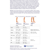 6 Pack of Mobius Wellness 18 mmHg Knee High Anti-Embolism Hosiery-White