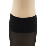 6 Pack of Mobius Wellness 8-15 mmHg Ladies Sheer Knee High Stockings-Black