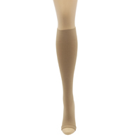 Mobius Wellness 20-30 mmHg Microfiber Knee High Soft Top Stockings w/ Open Toe