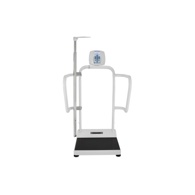 Healthometer 1100-EHR Bariatric Platform Scale with Digital Height Rod and Extra-Wide Handrails