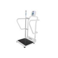 Healthometer 1100-EHR Bariatric Platform Scale with Digital Height Rod and Extra-Wide Handrails
