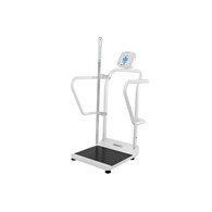 Healthometer 1100KLHR Digital Platform Scale w/ Extra-Wide Handrails and Mechanical Height Rod