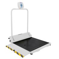 Healthometer 2600KG-BT Digital Wheelchair Scale, White, Single Ramp, Built-In Wireless, KG Only