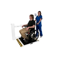 Healthometer 2900KG-AM-BT Antimicrobial Wall-Mounted Fold-Up Wheelchair Scale w/ Wireless - KG Only